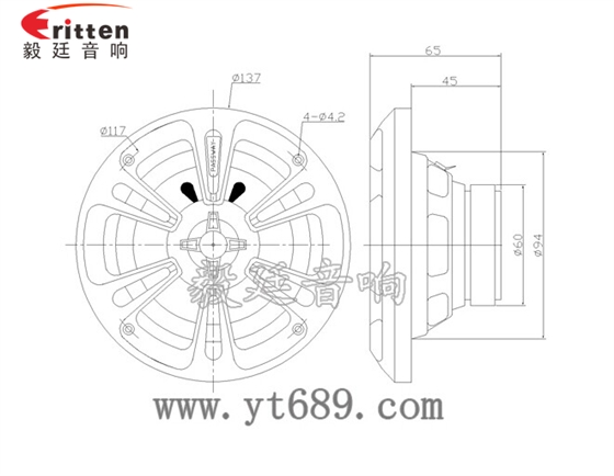 4寸同軸汽車音響喇叭成品圖 4寸同軸汽車音響喇叭成品圖