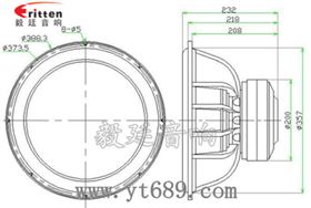 15寸音箱超重低音喇叭成品圖