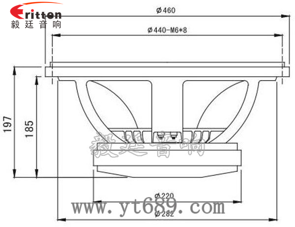 18寸舞臺音箱喇叭成品圖