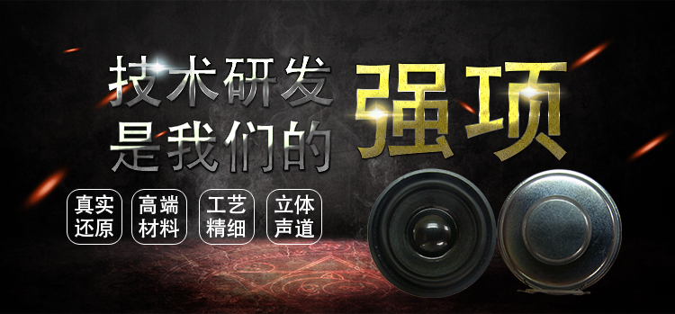 40mm圓形紙盆3.6Ω稀土高強磁13芯藍牙音箱喇叭 40mm圓形紙盆3.6Ω稀土高強磁13芯藍牙音箱喇叭